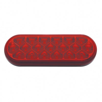 Red Stop/Turn/Tail 19 LED 6" Oval Reflector Light