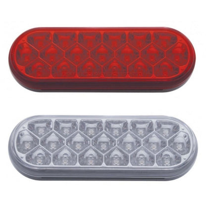 Red Stop/Turn/Tail 19 LED 6" Oval Reflector Light