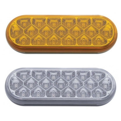 Amber Marker/Clearance 19 LED 6" Oval Reflector Light