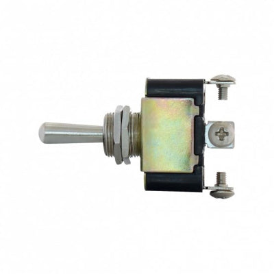 12V DC On-Off-On 3-way Metal Toggle Switch With 3 Screw Terminals