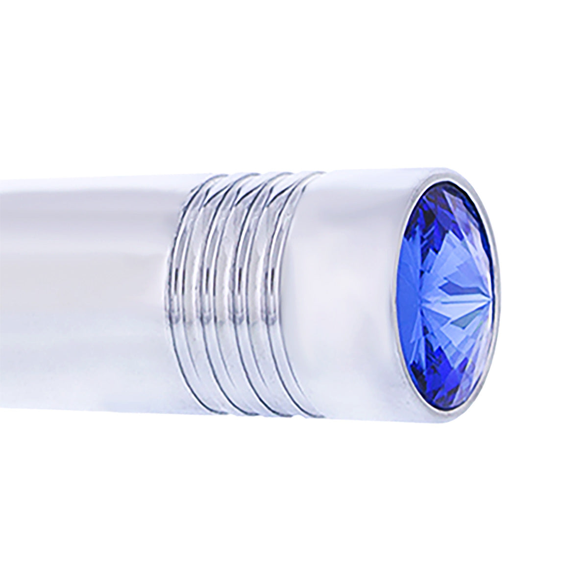 Pair of Chrome Plated Long Pointed Toggle Switch Extension with Crystal