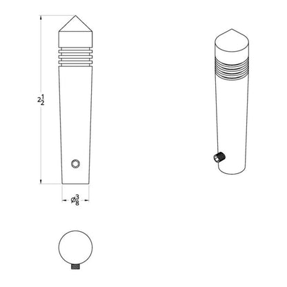 Pair of Chrome Plated Long Pointed Toggle Switch Extension