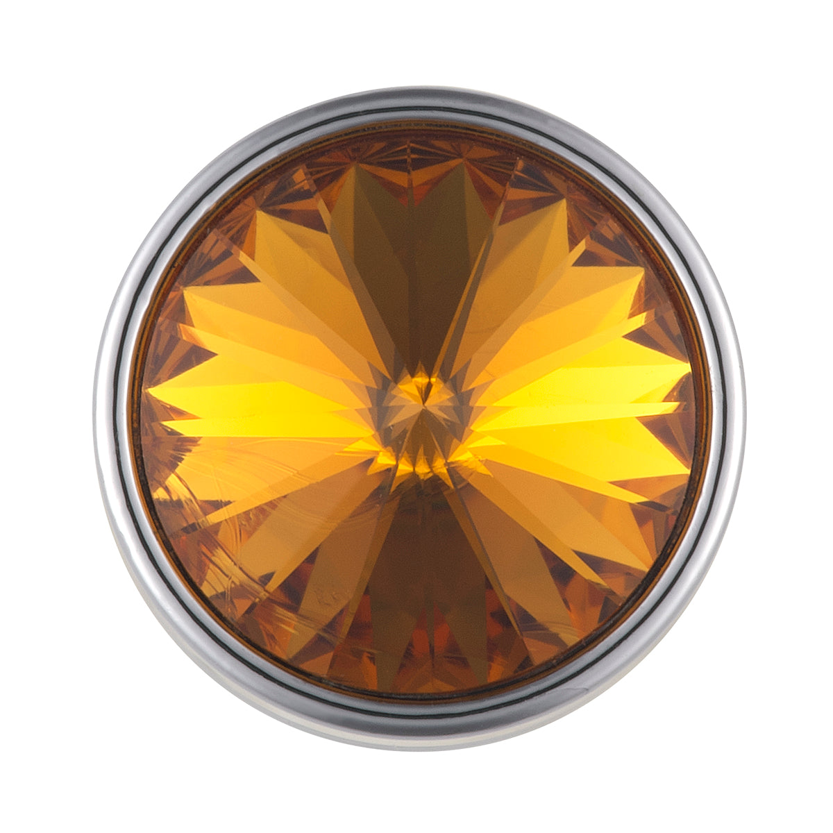 Pair of Chrome Plated Long Pointed Toggle Switch Extension with Crystal