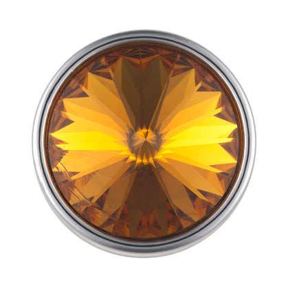 Pair of Chrome Plated Long Pointed Toggle Switch Extension with Crystal