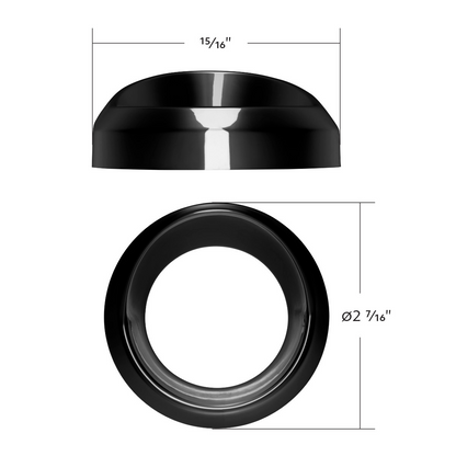 Colored 2 3/8" Gauge Cover with Visor