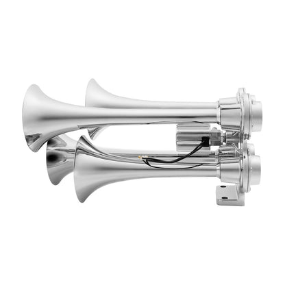 4 Trumpet Mini Chrome Train Horn