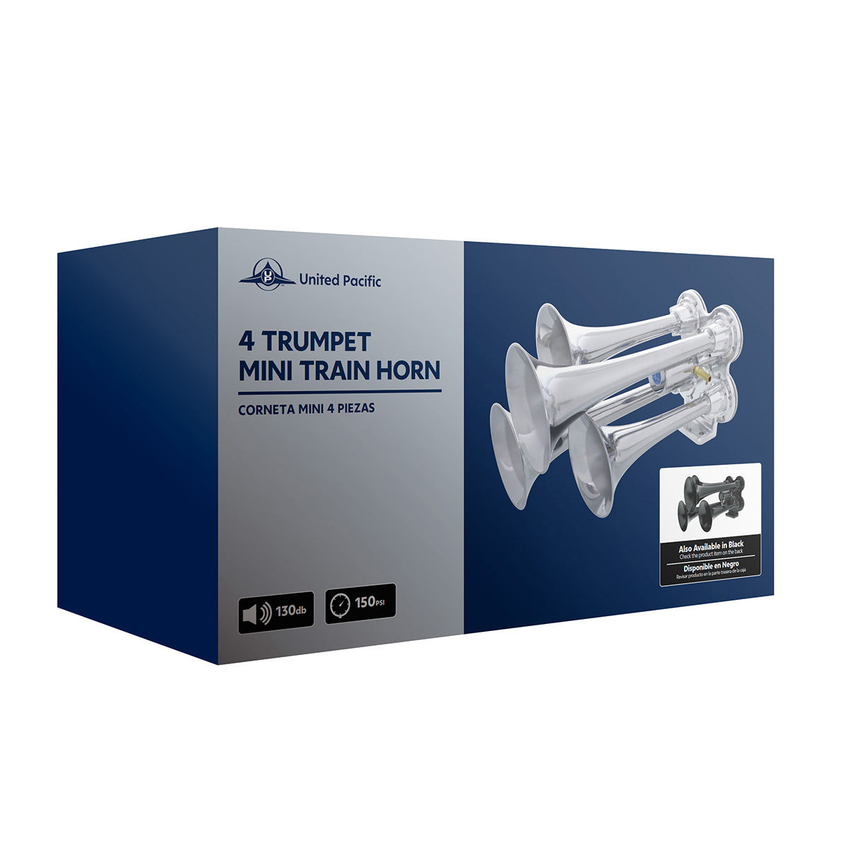 4 Trumpet Mini Chrome Train Horn