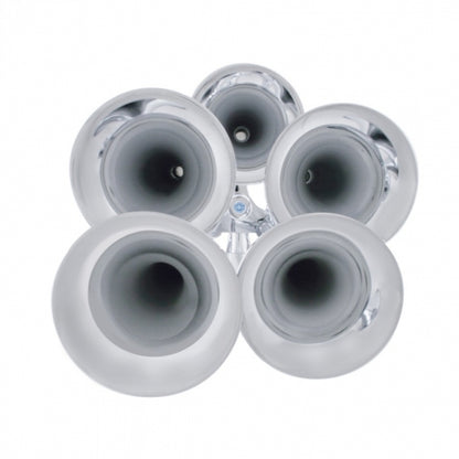 5 Trumpets Air Powered Chrome Train Horn