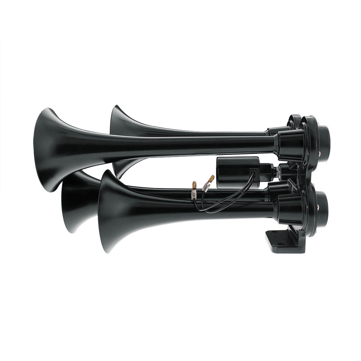 4 Trumpet Mini Black Train Horn
