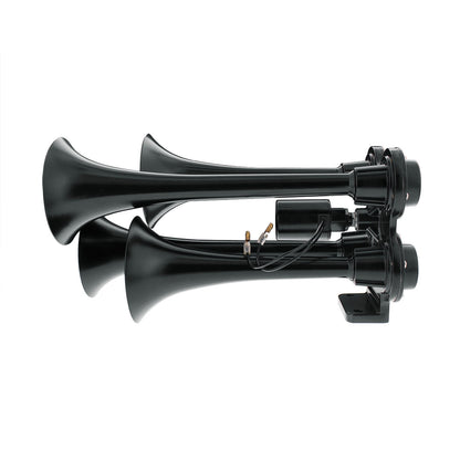 4 Trumpet Mini Black Train Horn