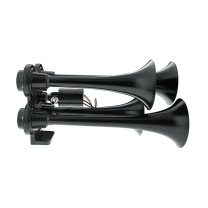 4 Trumpet Mini Black Train Horn