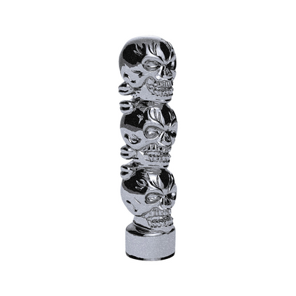 Colored 1/2"-13 Thread-On 3 Skull Gearshift Knob
