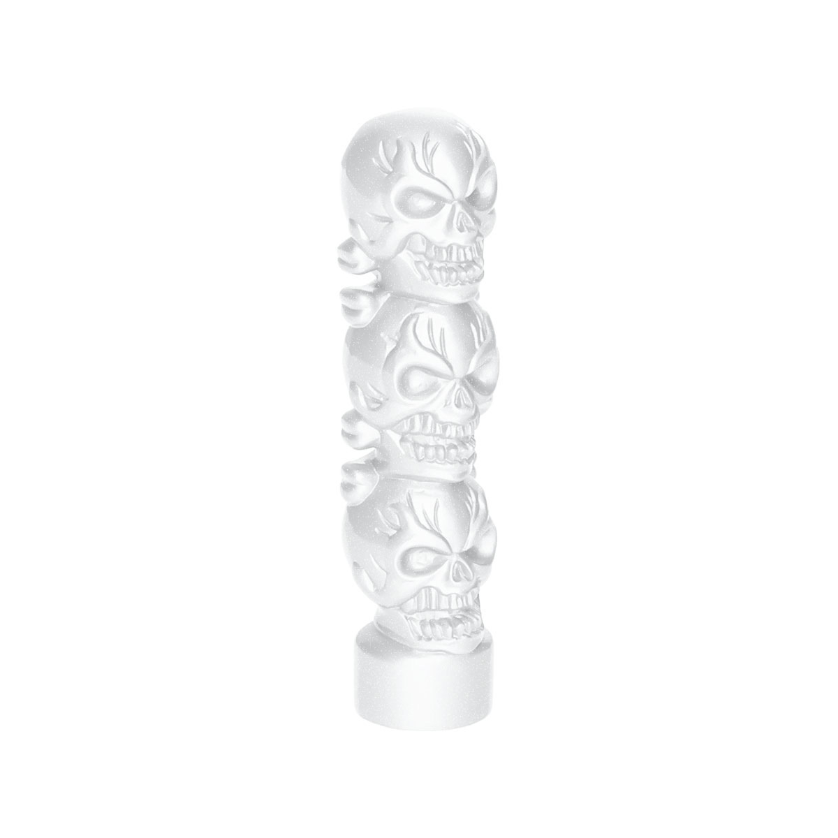 Colored 1/2"-13 Thread-On 3 Skull Gearshift Knob