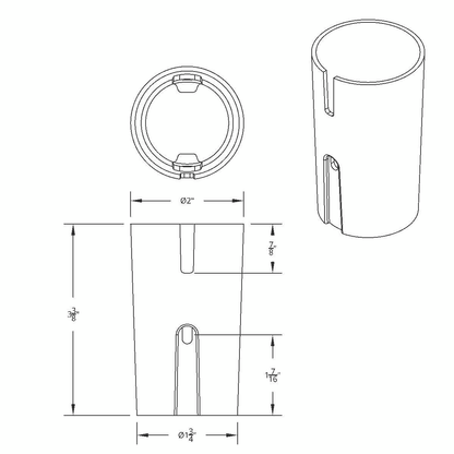 Colored Plastic Lower Gearshift Knob Cover
