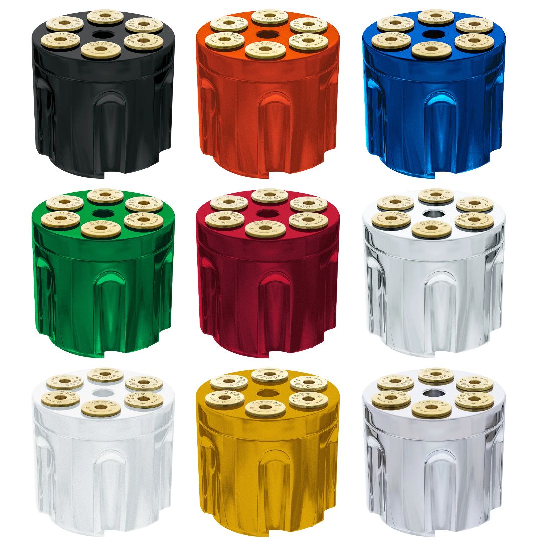 Colored Revolver Cylinder 13/15/18 Speed Gearshift Knob