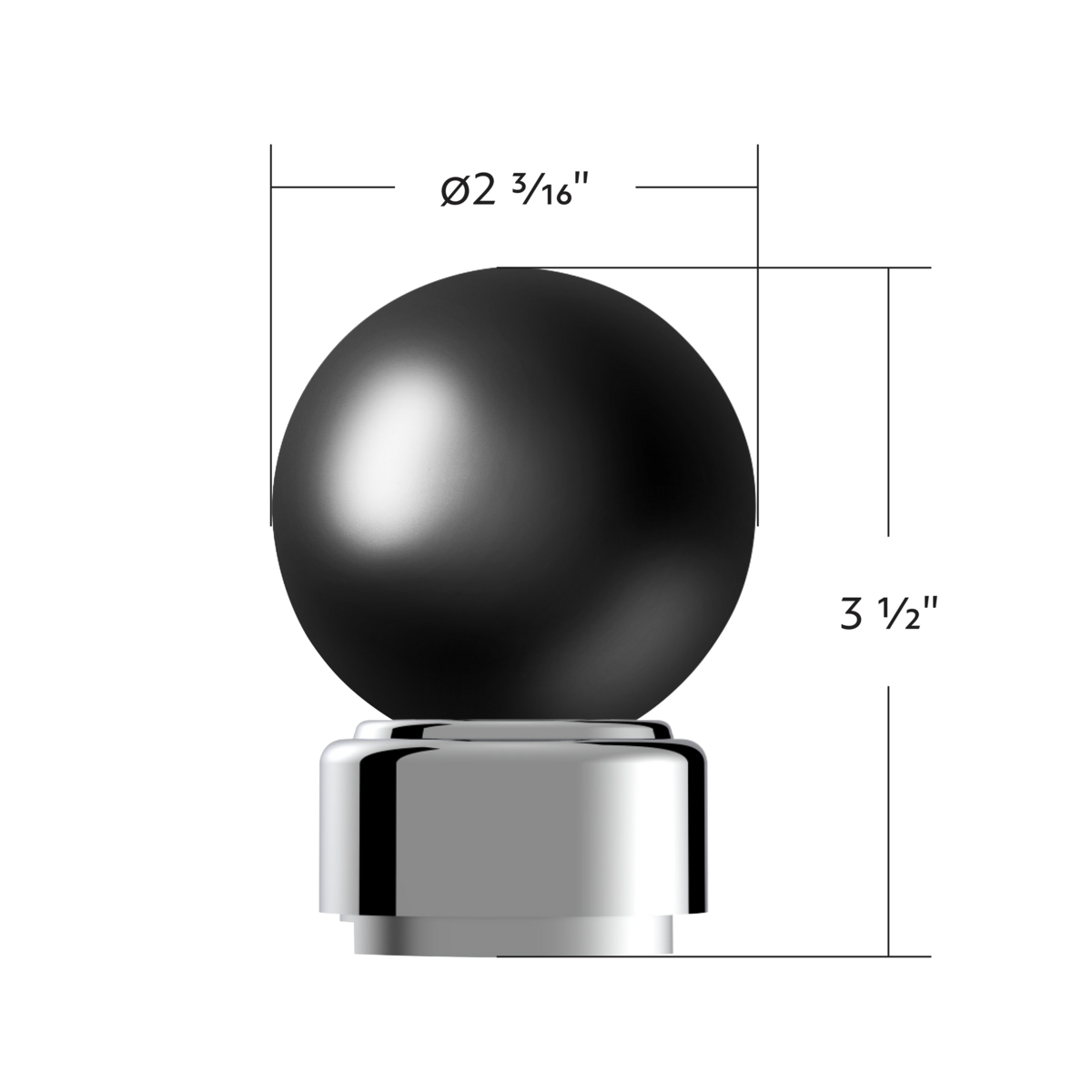 Colored Thread-On Bristol Gearshift Knob with 9/10 Speed Adapter