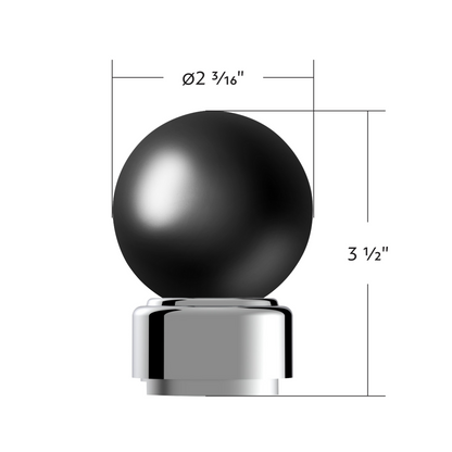 Colored Thread-On Bristol Gearshift Knob with 9/10 Speed Adapter