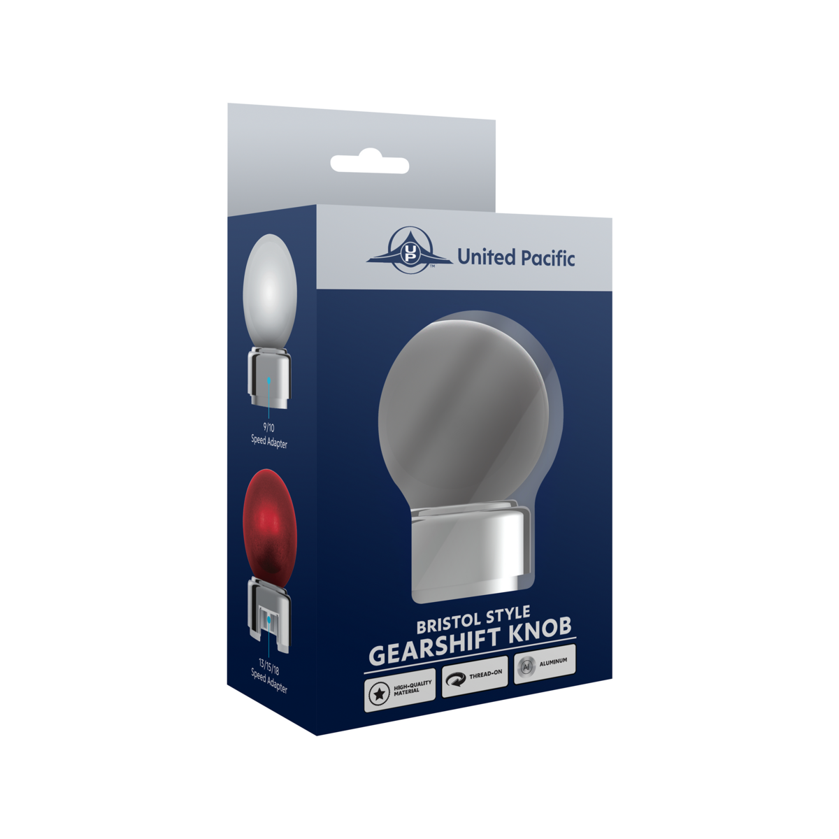 Colored Thread-On Bristol Gearshift Knob with 9/10 Speed Adapter