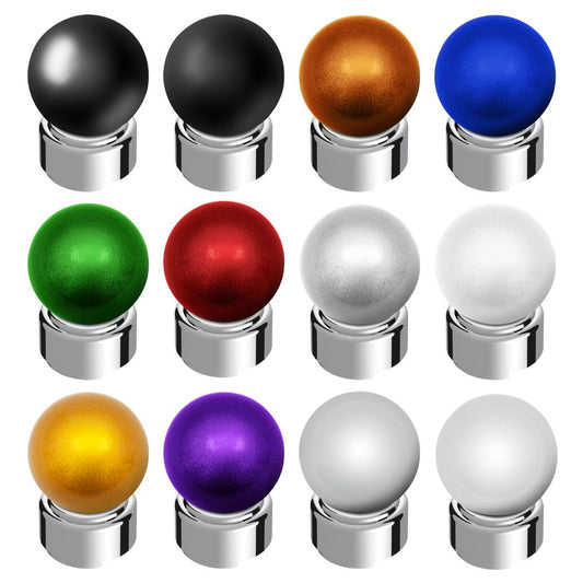 Colored Thread-On Bristol Gearshift Knob with 9/10 Speed Adapter