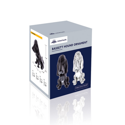 Die-Cast Bassett Hound Hood Ornament