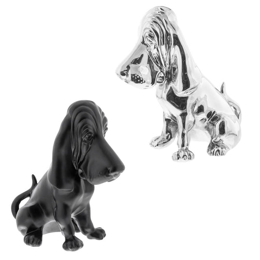 Die-Cast Bassett Hound Hood Ornament