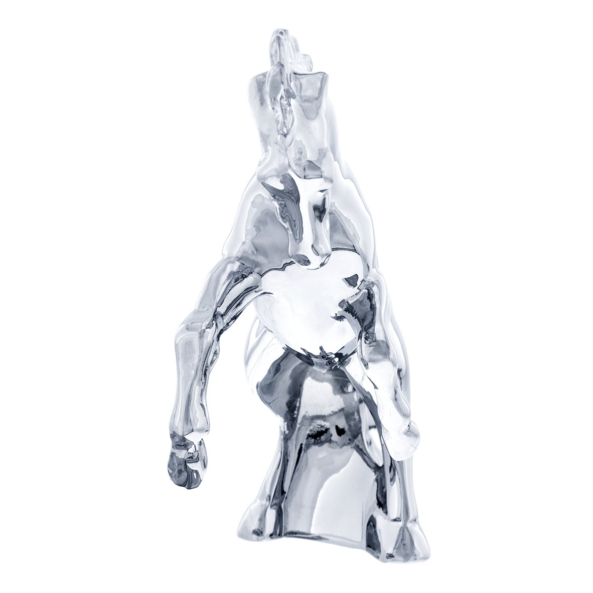 Die-Cast Fighting Stallion Hood Ornament