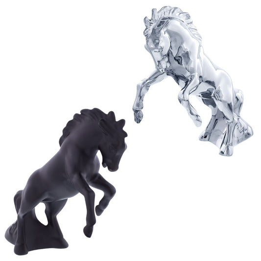 Die-Cast Fighting Stallion Hood Ornament