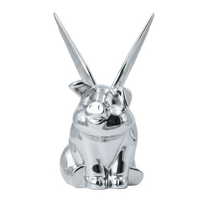 Die-Cast Flying Pig Hood Ornament