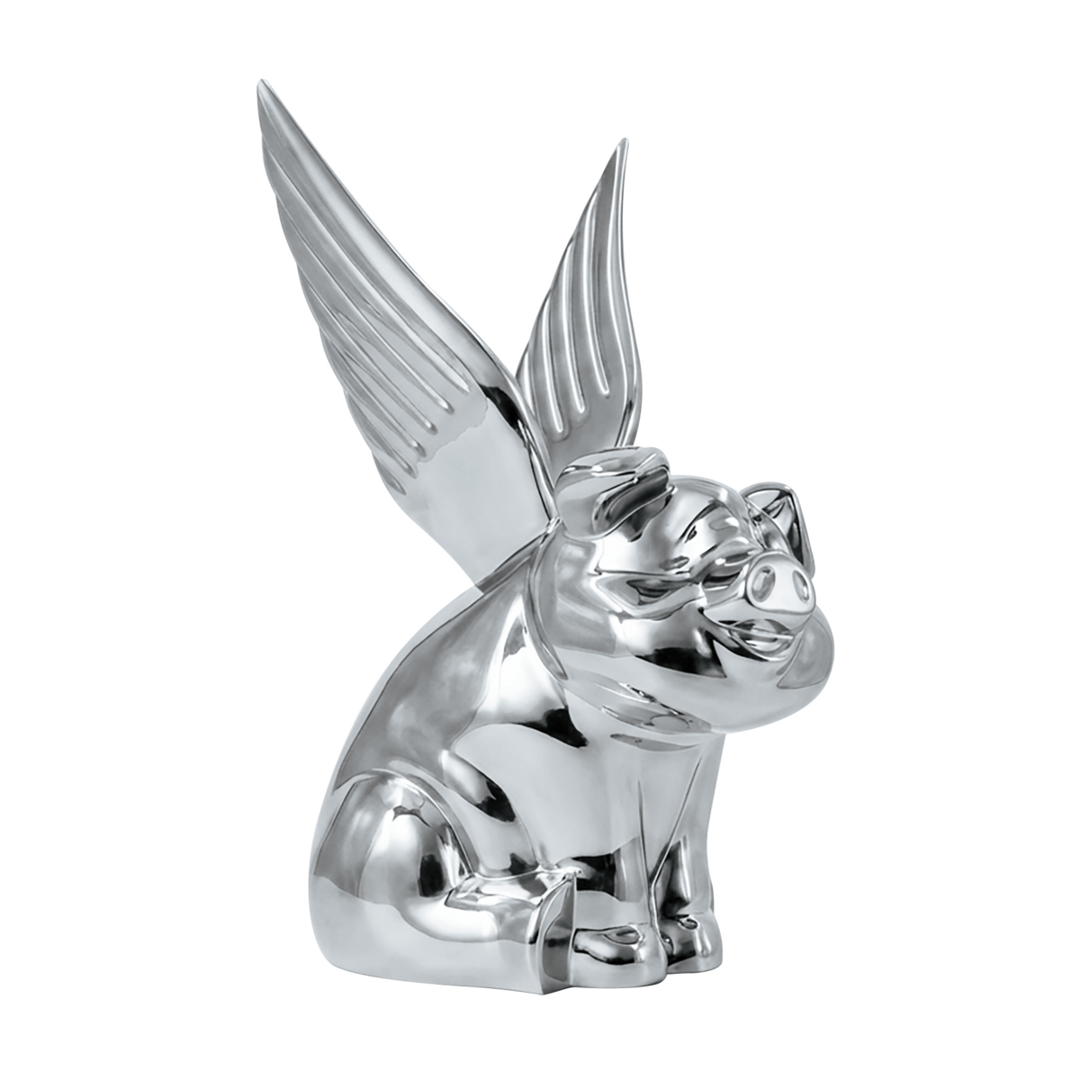 Die-Cast Flying Pig Hood Ornament