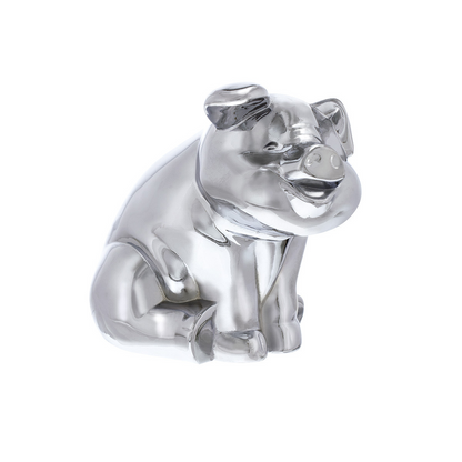 Die-Cast Sitting Pig Hood Ornament