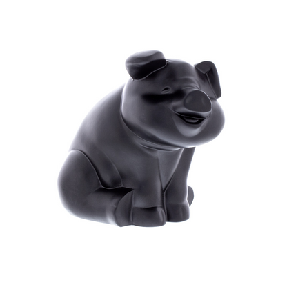 Die-Cast Sitting Pig Hood Ornament