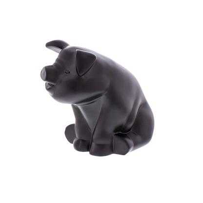 Die-Cast Sitting Pig Hood Ornament