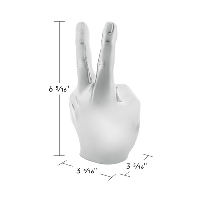 Die-Cast Peace Sign Hood Ornament
