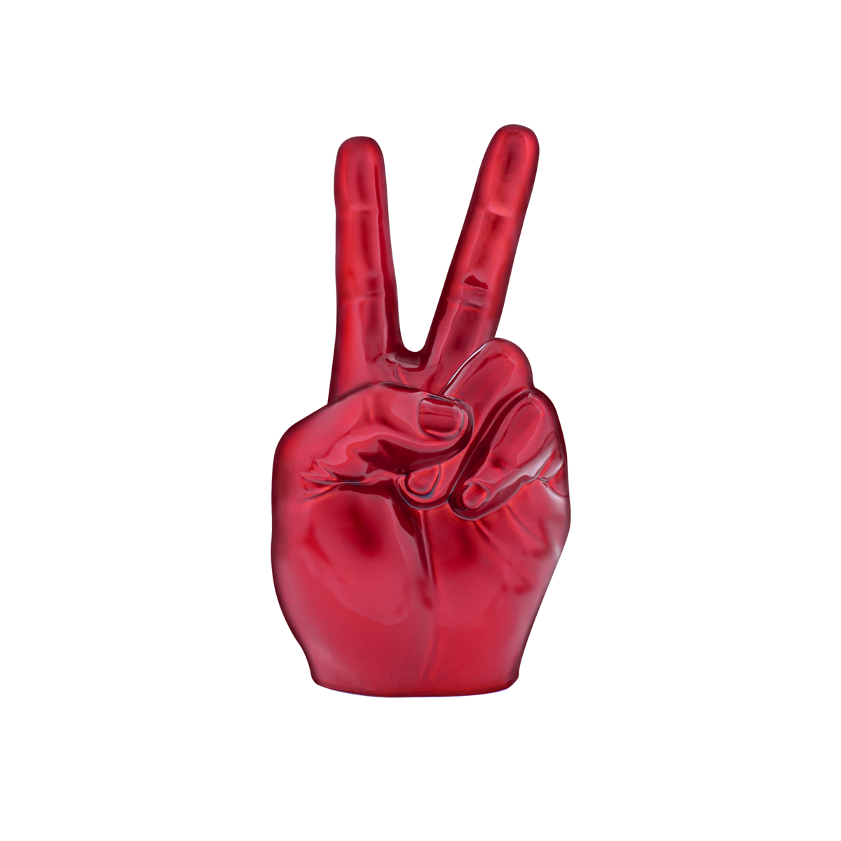 Die-Cast Peace Sign Hood Ornament