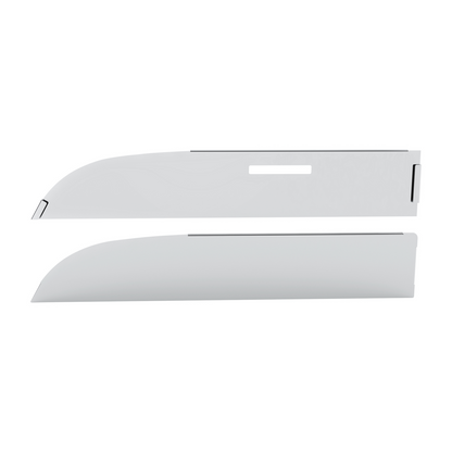 Pair of Peterbilt 567, 579 Convex Mirror Trucks 2012-2017 Stainless Steel 6" Chop Top Window Trim