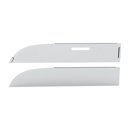 Pair of Peterbilt 567, 579 Convex Mirror Trucks 2012-2017 Stainless Steel 6" Chop Top Window Trim