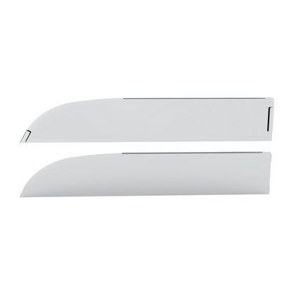 Pair of Peterbilt 567, 579 2012-2017 Stainless Steel 6" Chop Top Window Trim