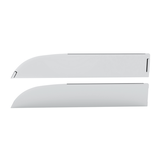 Pair of Peterbilt 567, 579 2012-2017 Stainless Steel 6" Chop Top Window Trim