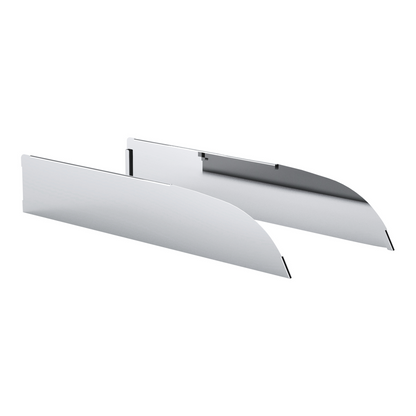 Pair of Peterbilt 567, 579 2012-2017 Stainless Steel 6" Chop Top Window Trim