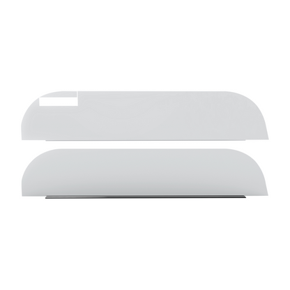 Pair of Peterbilt 300 Series Cab Mounted Mirror Trucks Stainless Steel 6" Chop Top Window Trim
