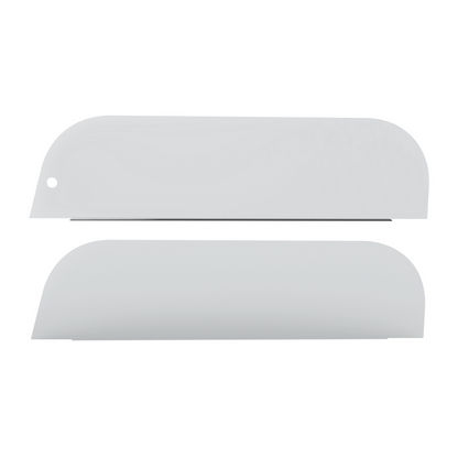 Pair of Peterbilt 300 Series Cab Mounted Mirror Trucks 2005 and Newer Stainless Steel 8" Chop Top Window Trim