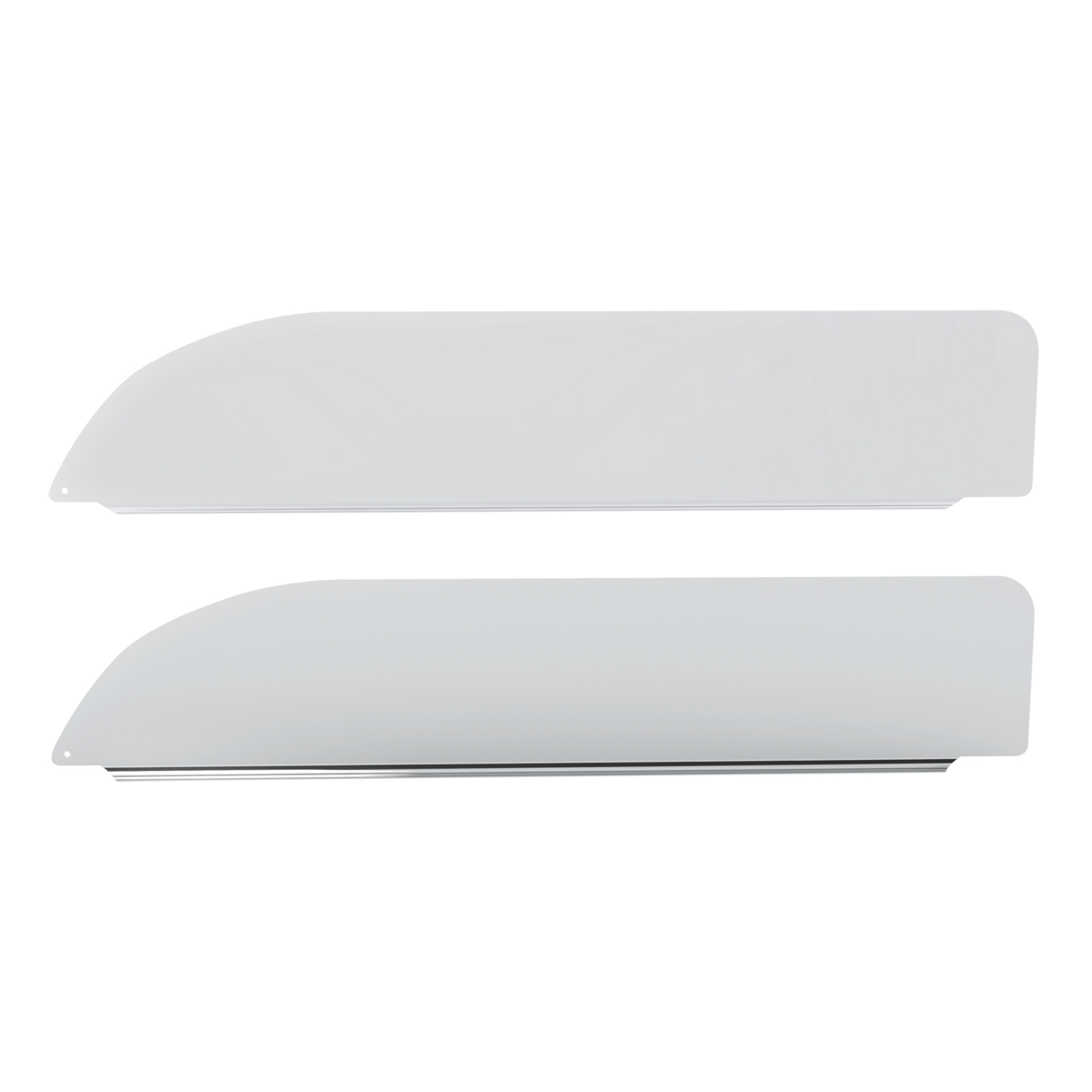 Pair of Peterbilt 567, 579, 589 2012-2026 Stainless Steel 6" Chop Top Window Trim