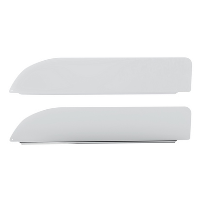 Pair of Peterbilt 567, 579, 589 2012-2026 Stainless Steel 6" Chop Top Window Trim