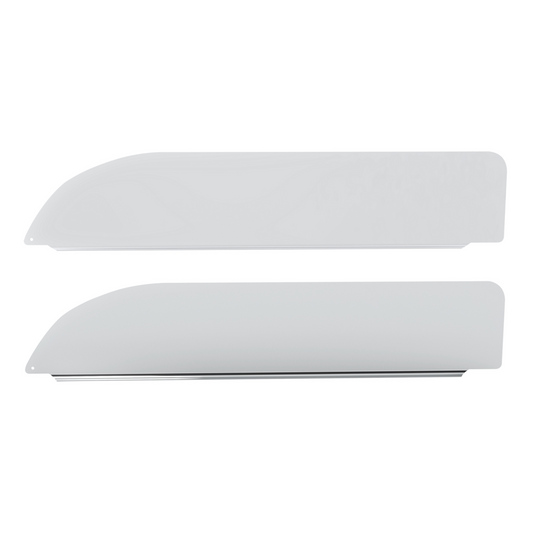 Pair of Peterbilt 567, 579, 589 2012-2026 Stainless Steel 6" Chop Top Window Trim