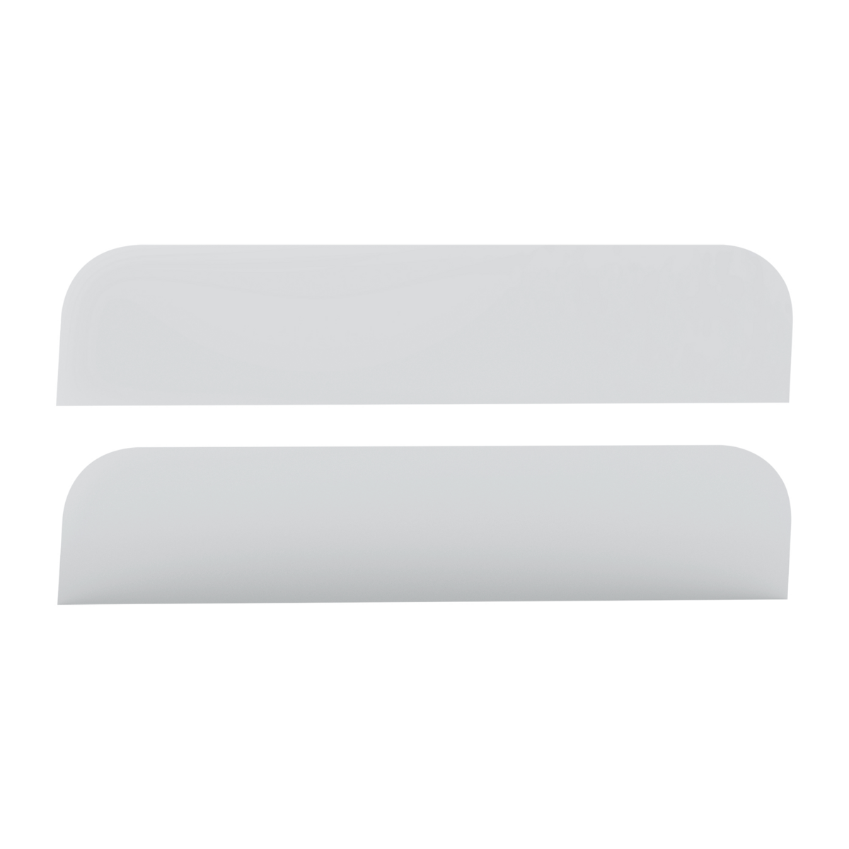 Pair of Peterbilt 379, 388, 389 Stainless Steel 6.5" Sleeper Chop Top Window Trim
