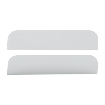 Pair of Peterbilt 379, 388, 389 Stainless Steel 6.5" Sleeper Chop Top Window Trim