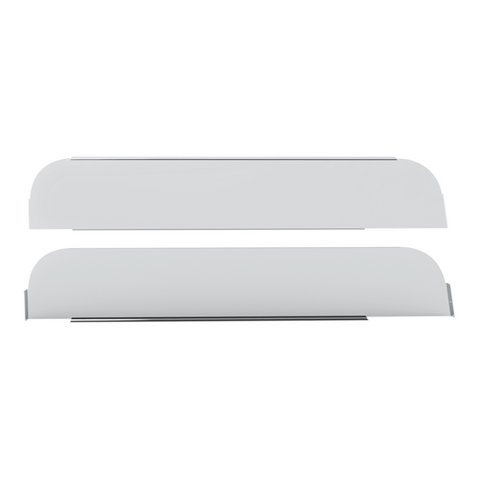 Pair of Kenworth 1998 and Newer Stainless Steel 5" Chop Top Window Trim