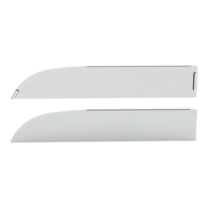 Pair of Kenworth T680, T880 2012-2017 Stainless Steel 6" Chop Top Window Trim