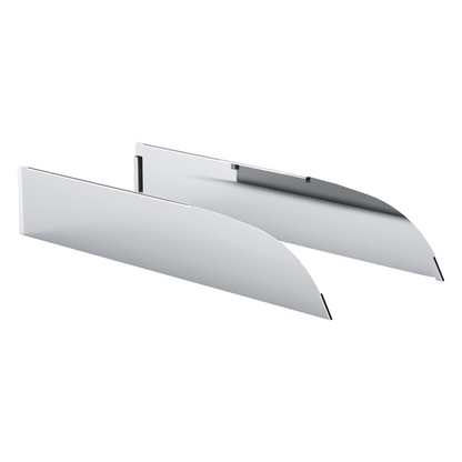 Pair of Kenworth T680, T880 2012-2017 Stainless Steel 6" Chop Top Window Trim