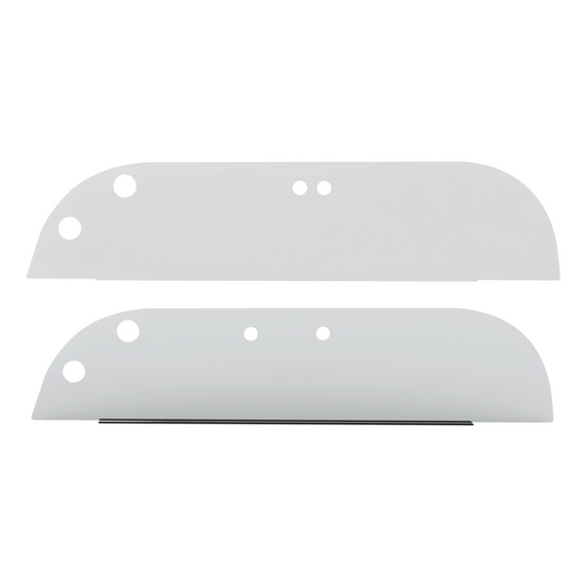 Pair of International 9200, 9400, 9900 1999 and Newer Stainless Steel 5" Chop Top Window Trim